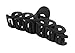 Zhooch Hair Claw Clip -Twist & Swirl. Hair Jaw, Butterfly Hair Clip with Inner teeth, Premium quality, Painted Strong Hold Spring, for Thick Hair, Medium Hair. (Matte Black)