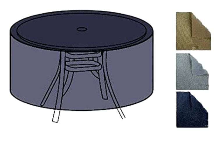 HomeStore Global Outdoor Cover for Medium Mosaic Set/Bistro Patio set OR round table in Charcoal