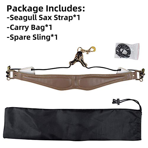 image for adorence Preminum Saxophone Neck Strap (Handmade with Genuine Leather,