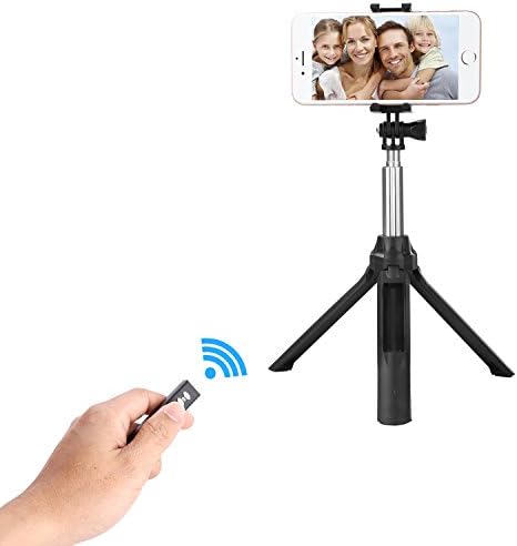Multi-functional selfie tripod with bluetooth remote