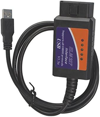 ELM327 V2.1 Scanner Software USB Plastic With FT232RL Chip OBD2 Scanner