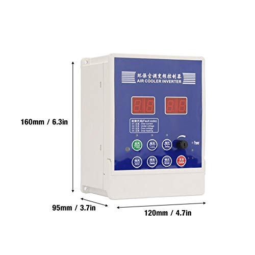 VFD Adjustable-Frequency Drive,AC220V VFD Variable Frequency Drive Motor Speed Controller with Remote Control for Air Cooler(1.1KW) - Thumbnail 7