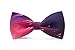 Mens Pre-Tied Satin Bowtie Adjustable Length Solid Color Patterned bow tie