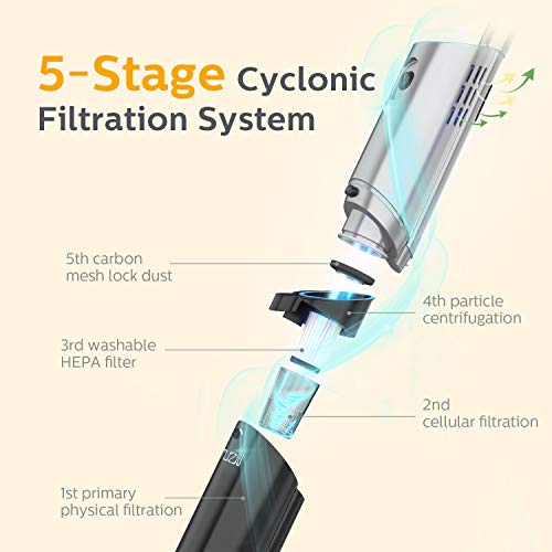 Muzili Cordless Vacuum Cleaner, Cordless Hardwood Floor Vacuum