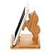 Homode Cell Phone Stand, Wood Ipad Stand and Cute Phone Holder for iPhone 11 Pro X Plus 8 7 6 and Tablets, Bamboo Desk Accessories (Horse)