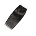 DMS Brazilian Virgrn Human Hair Closure Straight Lace Closure 4x4 Top Swiss Lace Closure Human Hair Straight Bundle (12inch)