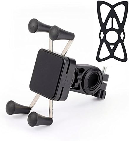 Handlebar Rail Mount with U-Bolt Base Cell Phone Mount Universal Rotating 360 Degrees Black X-Grip Clamp Bike Bicycle Phone Holder Stand