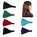 Yeshan Wicking Stretchy Elastic Multi-function Bandana Headbands/Head wrap/Yoga Headband/HairBand for Sports or Fashion,Workouts.6Pcs