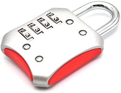Combination Lock 2-inch Padlock 4 Digit Lock for School, Employee, Gym and Sports Locker, Case, Toolbox, Fence, Hasp Cabinet & Storage (silver)
