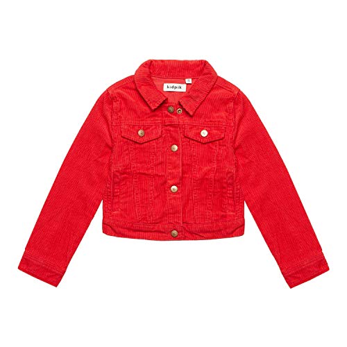 girls red jean jacket