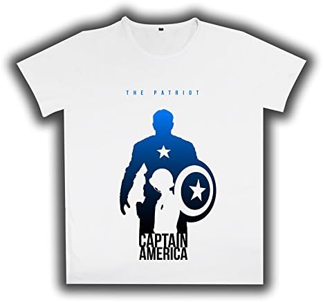T-Shirt - Captain America- Fashion Tops Men's Summer T-shirt (L, Color4)