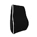 bonmedico Orthopedic Lumbar Support Pillow, Back Cushion With Memory Foam, Back Pillow For Back Support And Back Pain Relief, Ergonomic Lumbar Pillow For Car, Home, Office-Chair, Black, Small