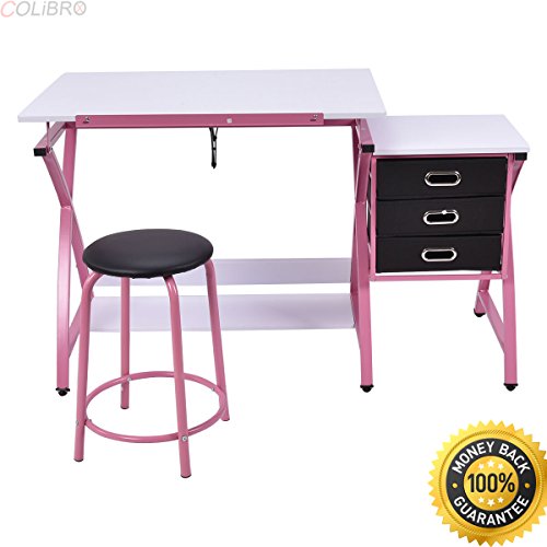 Buy COLIBROXDrafting Table Art & Craft Drawing Desk Art Hobby Folding