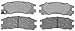 Prime Choice Auto Parts SCD383 Rear Ceramic Brake Pad Set