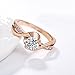 ACEFEEL JEWELRY Acefeel Cheap Cubic Zirconia Promise Ring For Her Wedding Engagement Ring For Women Rose Gold Plated