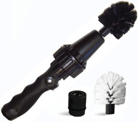 Amenitee Wheel Brush, Cleaning Brush Premium Water-Powered for Cars Motos Bikes Household Funiture Equipment and Pets