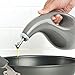 Rachael Ray Solid Glaze Ceramics EVOO Olive Oil Bottle Dispenser with Spout, 1 Piece, Gray Gradient