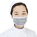 Healthcom Disposable Earloop Medical Surgical Four Layer Activated Carbon Filter Face Masks,Pack of 100
