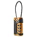 Lewis N. Clark TSA Cable Lock 2 Pack, Orange