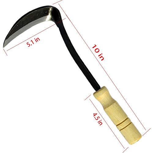 Gardening Weeding Sickle - Hand Hoe/Sickle is Perfect for Weeding and Cultivating - Nejiri Kama