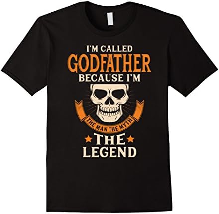 Mens Cool gift for Father's day - Fathers day shirt for Godfather 2XL Black