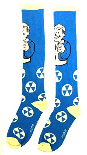 Fallout Vault Boy Winking Thumbs Up Knee High Socks