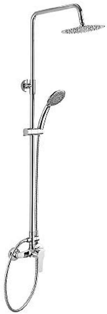 Ibergrif Star, Exqosed Rainfall Shower System Kit, Shower Mixer Tap Set, Chrome