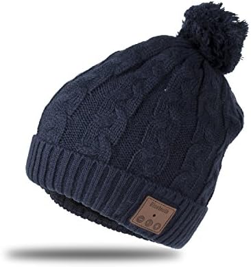 Bluetooth Hat Musical Wireless Smart Beanie Hat for Men, Women and Teens (Blue)