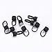 Tattoo Ink Ring, 100pcs Tattoo Ink Ring Pigment Ink Holder Container Cup with Sponge Eyebrow Tattoo Kits(Black Ring, White Cup)
