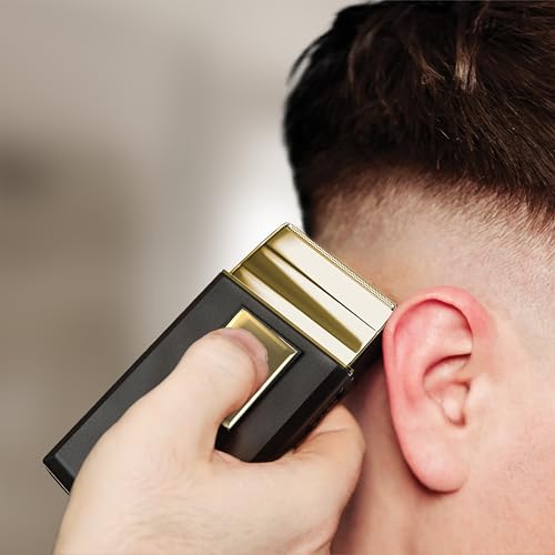 Wahl Travel Shaver Gold Edition Cordless Rechargeable Electric Shaver for Men, Great for Travel, Hair and Beard Trimmer, Compact and Portable