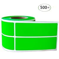 File Folder Name Label Adhesive Filing Envelopes Tags Bottle Cup Green Rectangle Label Price Stickers(500PCS/Roll)