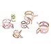 Glarks 80Pcs Spring Band Type Clips Air Hose Tube Water Pipe Fuel Pipe Silicone Vacuum Hose Clamp Fasteners Assortment Kit (7mm 10mm 11mm 14mm 16mm 17mm)