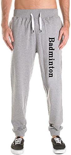 Men's Badminton Tapered Legs Long Joggers Jersey Pants Sweatpants Sportswear Activewear Harem Trousers Kit With Pockets