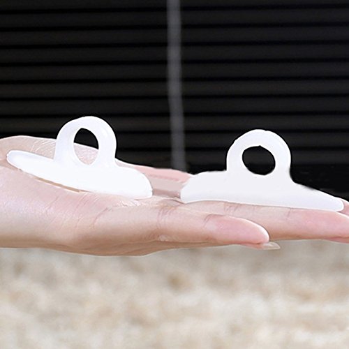 Zinnor Hammer Toe Cushion Gel Pads Loop Corrector Straightener for Curled Claw Mallet Toe Relief Crest