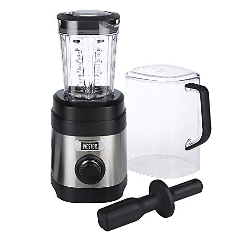 Weston Sound Shield Pro Series 1.6Hp Blender With 32Oz Jar, Variable Speed Dial For Puree, Ice Crush, Shakes And Smoothies, Black And Stainless Steel (58917)