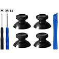 E-MODS GAMING 4X Replacement Analogue Thumbsticks for Xbox One/ PS4 Controllers (Black)