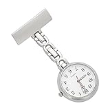 ShoppeWatch Nurses Lapel Pin Watch 24hr Military Time Analog FOB Infection Control Watch NW-231