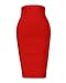 whoinshop Women's Stretchy Slim Fit Midi Bandage Pencil Skirt