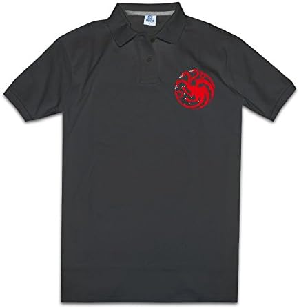 JiSi Five Polo T Shirt For Men - House Targaryen Of King's Landing Black