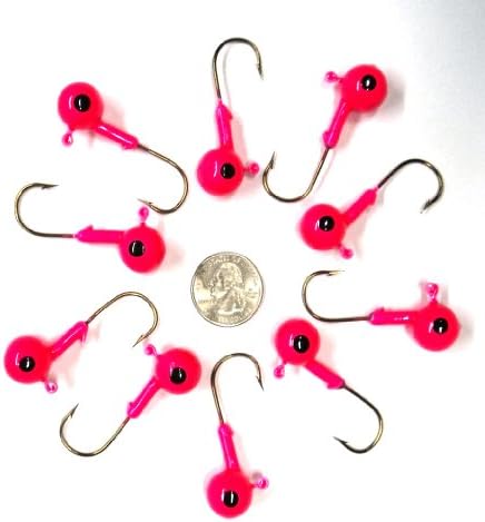 Catchmore Fishing JigHeads - 3/4oz - 10 JigHeads (2 Packs of 5) - Use with Minnows, Wyandotte Worms, Etc.