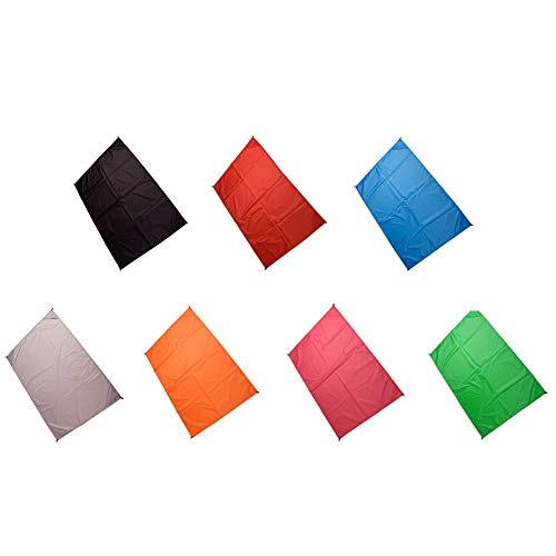 Gyswshh Solid Color Portable Outdoor Travel Waterproof Camping Picnic Mat Beach Blanket Green 1.4x1.5M