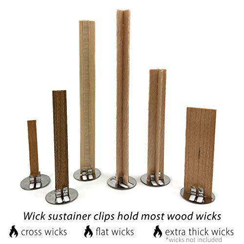 Universal Wood Wick Clips for Candles Sustainer Tabs Fit Most Wooden
