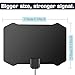 TV antenna, Indoor Digital HDTV Amplified Antennae Aerial Freeview 4K 1080P HD VHF UHF for Local Channels 120 Miles With amplifier Support ALL Television-13ft Coax Cable