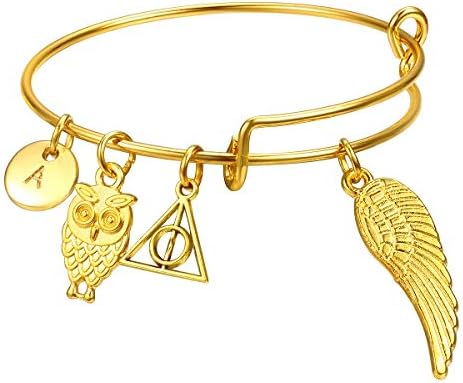 AFAFKAKA Vintage Handmade Owls for Wings Leather Bracelet