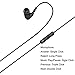 Earbuds, Arrela Wired Earphones in-Ear Headphones with Microphone for Running Workout Gym Blackthumb 1