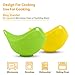 Tovieya Egg Poaching Cups with Build-in Ring Standers for Microwave or Stovetop Cooking, BPA Free, 2 Pack