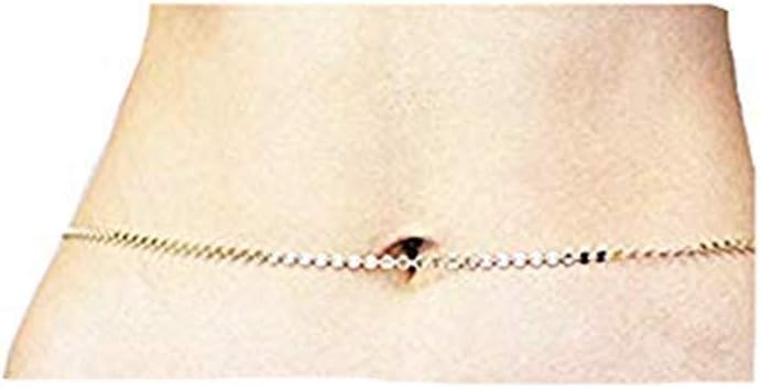 INSANEY Simple Sequin and Beach Bikini Belly Waist Chain Belt Body Jewelry for Women