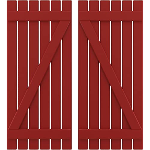 Ekena Millwork ARW102SB623X31BRH Americraft Six 2 Exterior Real Wood Spaced Boa…