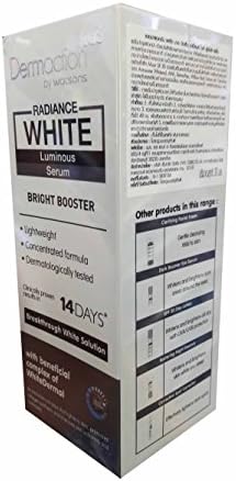 2 Packs of Dermaction Plus by Watsons Radiance White SPF 30 Day Lotion. Bright Booster, Quick absorbing, Non greasy, UV broad spectrum protection, Dermatologically tested. (40 ml/ pack)..