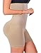 Tummy Control Body Shaper Seamless Thigh Slimming Boyshort Breathable Slip Shapewear for Women, Beige, M/L
